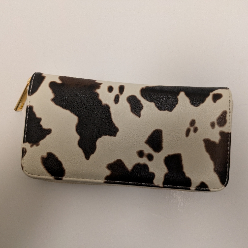 Cow print wallet/purse for Ladies